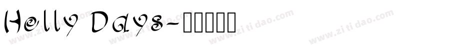 Holly Days字体转换